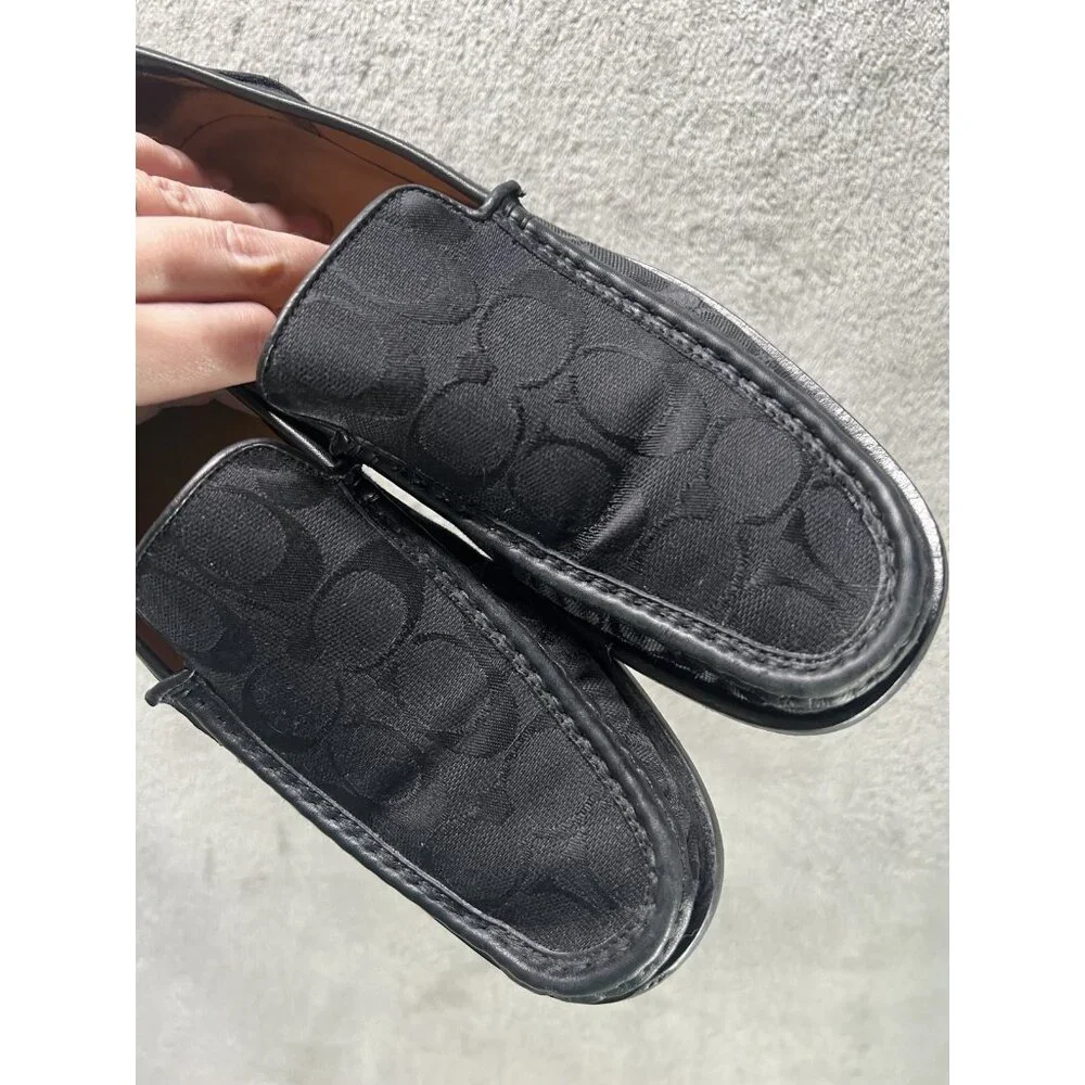 Vtg COACH Woman’s 8.5  Monogram Logo Black Vivian G2 Loafers Made In Italy GPOC - Picture 7 of 7